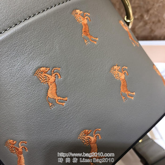 Chloe克洛伊 2018秋季系列 紅色圖騰貼繡 定制款限量小馬刺繡 Roy水桶包 唐嫣同款  ypk1005